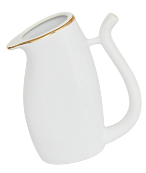 ceramiczna biała pijałka